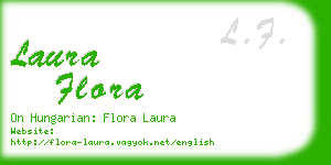 laura flora business card